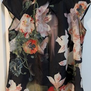 Ted Baker Black Floral Blouse